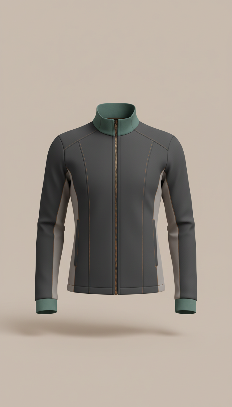 Tailored Technical Track Jacket – Monochrome Shell